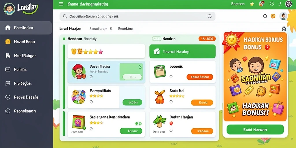 Tampilan permainan slot yang mengesankan.