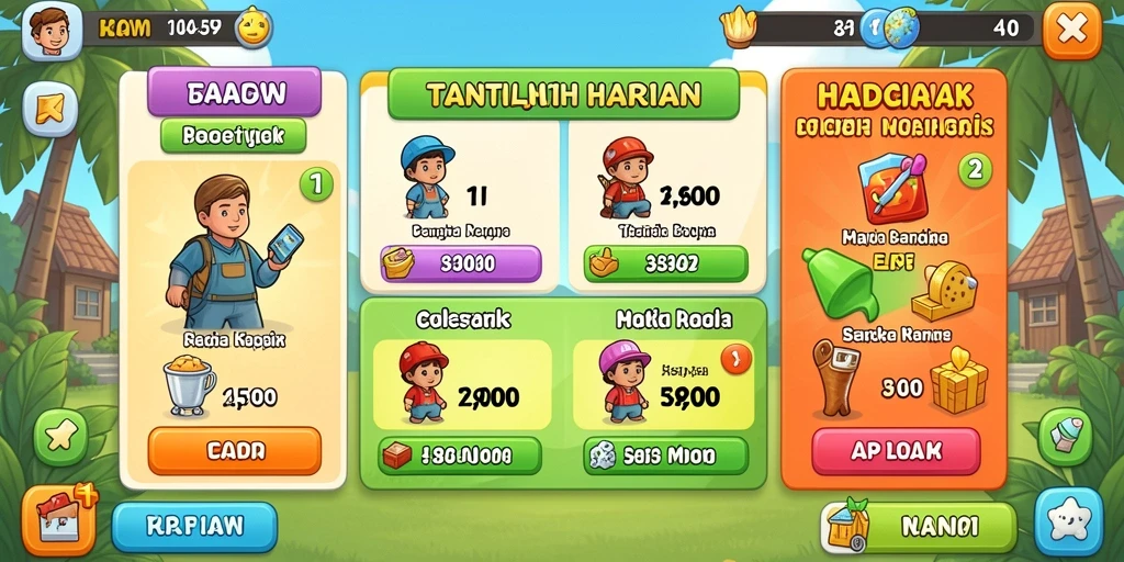 Tampilan awal yang menarik dan ramah pengguna.