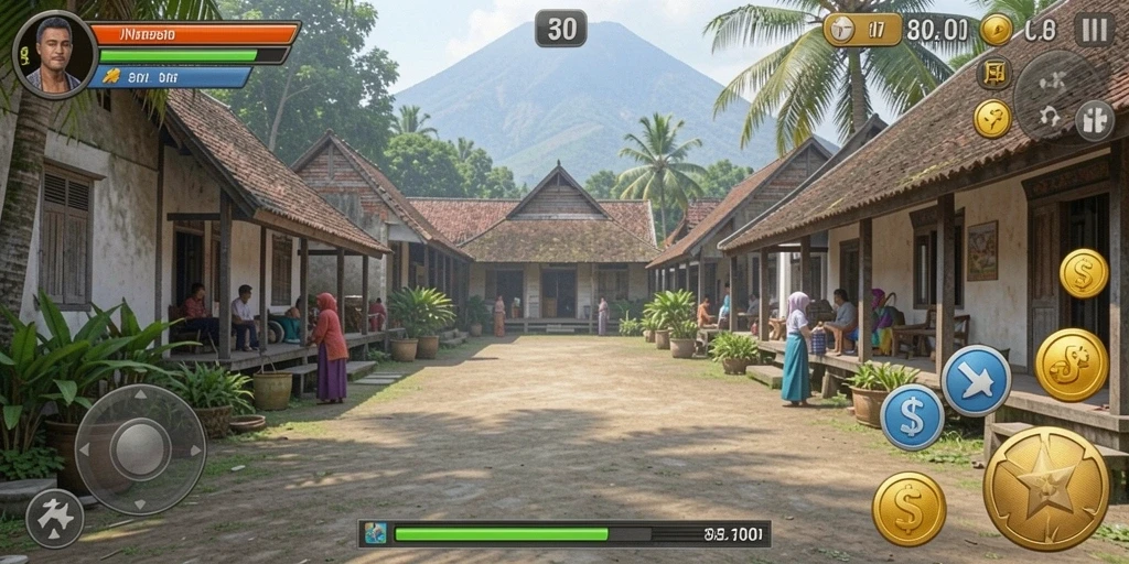 Tampilan awal LCD LEDAK188 yang menarik.