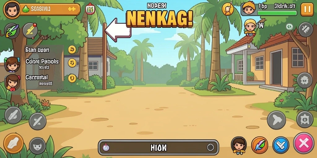 Tampilan utama game PANDORA99 dengan menu interaktif.