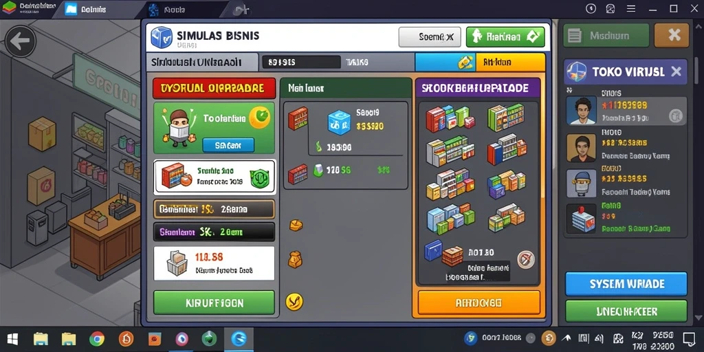 Screenshot 1: Tampilkan pemandangan indah dalam game.